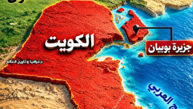 أكبر-جزر-الكويت.-موقع-جغرافي-يربط-خطط-الموانئ-بحركة-التجارة-الإقليمية
